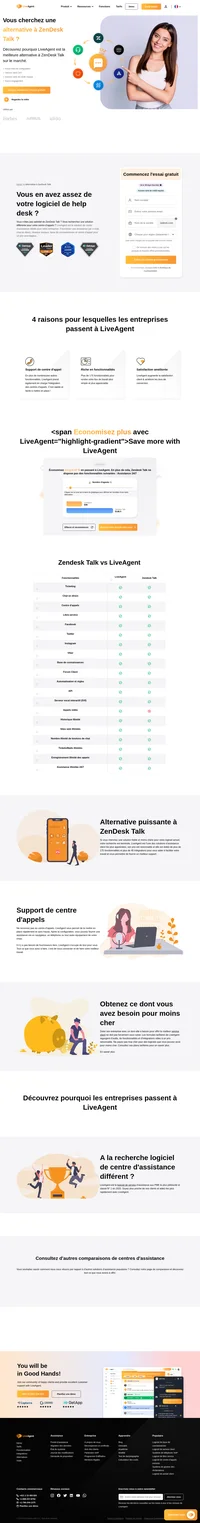 LiveAgent est la solution d'assistance ultime pour votre entreprise. LiveAgent fournit une assistance par e-mail, chat en direct, réseaux sociaux, base de connaissances et centre d'appel pour un prix très avantageux. Choisissez l'une de nos trois formules payantes ou choisissez des fonctionnalités distinctes pour personnaliser votre centre d'assistance.