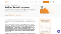 Utilisez nos modèles de mail de coupon prêts à l'emploi pour engager vos clients tout en améliorant les ventes. Vous pouvez les enregistrer directement dans LiveAgent.