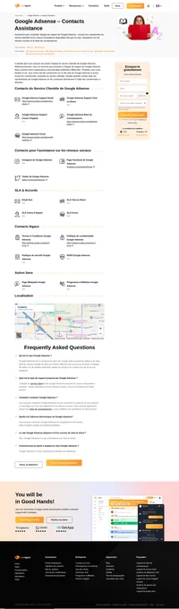 Comment contacter le service clientèle de Google Adsense par email, assistance par chat en direct, numéro de téléphone, assistance sur les réseaux sociaux et assistance en libre-service.