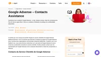 Comment contacter le service clientèle de Google Adsense par email, assistance par chat en direct, numéro de téléphone, assistance sur les réseaux sociaux et assistance en libre-service.