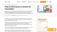 Un logiciel de chat en direct qui aide les agents immobiliers à améliorer leur service clientèle, à générer des prospects et à augmenter leur taux de conversion.
