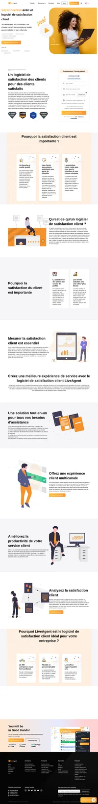 Augmentez la satisfaction de vos clients avec LiveAgent et son intégration Nicereply qui permet de mesurer la satisfaction de vos clients.