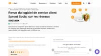 Vous envisagez d'utiliser Sprout Social pour votre support client sur les réseaux sociaux ? Jetez un œil à notre revue et découvrez ses performances lors de notre test général.