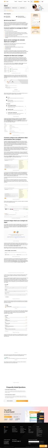 Discutez avec vos collègues quand vous le souhaitez sans quitter votre centre d'assistance. L'intégration de Slack pour LiveAgent vous apporte des messages pour que vous ne manquiez rien.