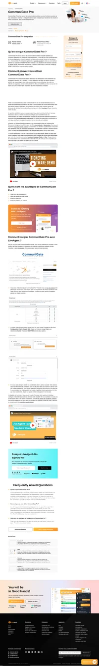 CommuniGate Pro est une plate-forme de développement de qualité opérateur, dotée d'applications auxiliaires et d'un agent de transfert de mail avec protection contre les spams et les virus.