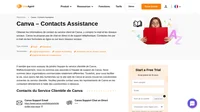 Comment contacter le service clientèle de Canva par email, par chat en direct, par téléphone, par les réseaux sociaux et par le support libre-service.