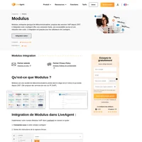 Modulus est une société qui propose des services de voix sur IP. Découvrez l'intégration de Modulus dans LiveAgent.