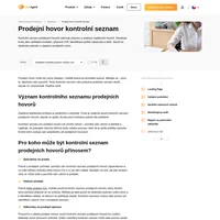 Uskutečnit prodejní hovor, který přinese úspěch, je náročné. Tento kontrolní seznam prodejních hovorů vám to umožní. Vyplňte ho a uzavřete obchod ještě dnes.