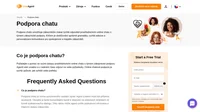 Podpora chatu je poskytovaná skrze software živého chatu. LiveAgent poskytuje online podporu chatu pro své zákazníky. Zástupce zákazníka je připraven vám pomoci.