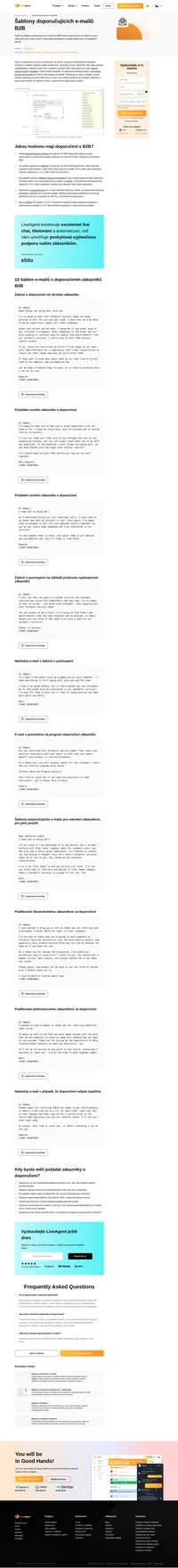 Použijte naše šablony doporučujících e-mailů B2B a získejte doporučení od svých nejlepších klientů a největších fanoušků. Kopírujte a vkládejte a hned se zlepšujte!