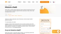 Historie chatu je snadno dostupná spolu s aktuálními chaty. Můžete sledovat předchozí dotazy zákazníků nebo vyhledávat informace.