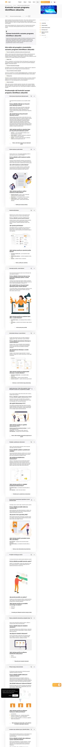 Důkladný program pro boj proti praní špinavých peněz je pro všechny finanční instituce nezbytný. Tento kontrolní seznam programu identifikace klientů vám pomůže splnit všechny zákonné požadavky.