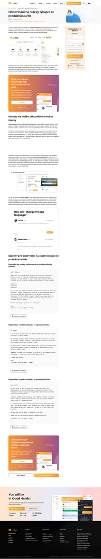 LiveAgent vytvořil bezplatné e-mailové šablony připravené k použití pro všechny společnosti nebo jednotlivce, kteří odpovídají na dotazy týkající se produktů nebo služeb.