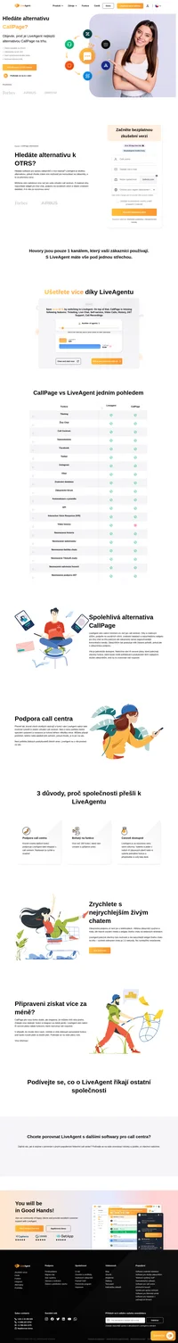 Pokud chcete získat více možností komunikace se zákazníky, je LiveAgent skvělou alternativou. Přejděte z CallPage na LiveAgent.