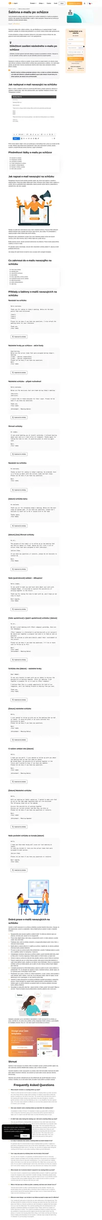 Potřebujete šablonu e-mailu po schůzce? Zde je 14 šablon, které jsou připraveny k okamžitému použití.