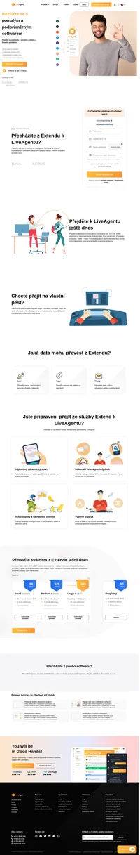 Chtěli byste převést svá data z Extendu na jiný software? Podívejte se na LiveAgent a jeho výhody. Začněte svou bezplatnou zkušební verzi ještě dnes.