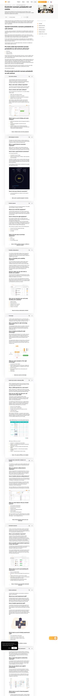 Zakládáte call centrum? Ověřte si, zda splňujete vše z kontrolního seznamu požadavků na call centrum - nevynechejte jediný krok a zaškrtněte políčka.