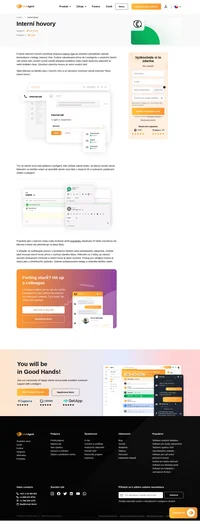 Telefonujte se svými kolegy a rychle řešte problémy prostřednictvím interních hovorů. Interní hovory představují snadný a pohodlný způsob spojení.
