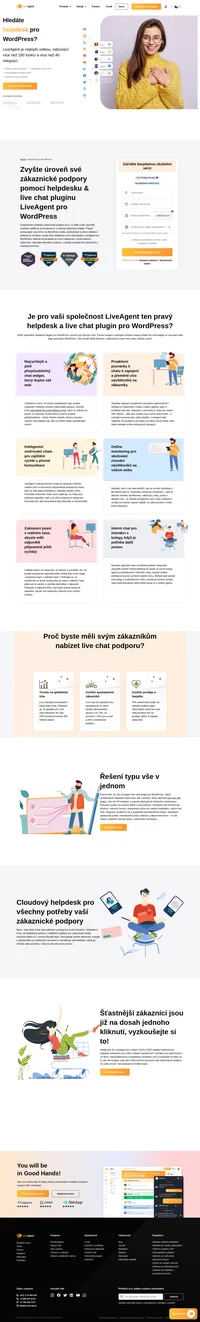 LiveAgent je předním helpdeskem pro vaše WordPress weby. Spojte nejlépe hodnocený helpdesk s nejoblíbenějším CMS systémem.