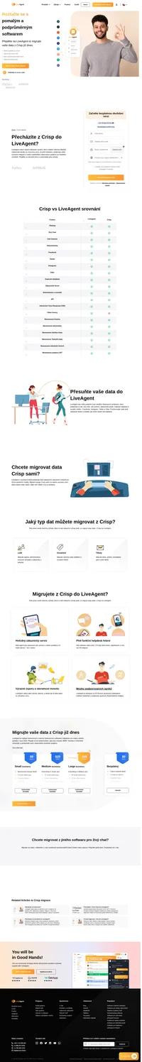 LiveAgent je řešení helpdesku, které propojuje více kanálů v jednom rozhraní. Přejděte z Crisp na LiveAgent a začněte získávat výhody v oboru.