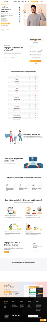 Chcete přejít z Channels na jiný software? Zvažte LiveAgent jako svůj další software pro help desk. Migrujte svá data nyní.