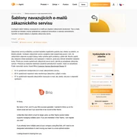 Zvyšte spokojenost svých zákazníků pomocí našich šablon e-mailů pro následné služby zákazníkům. Potěšte své zákazníky hvězdným servisem ještě dnes!