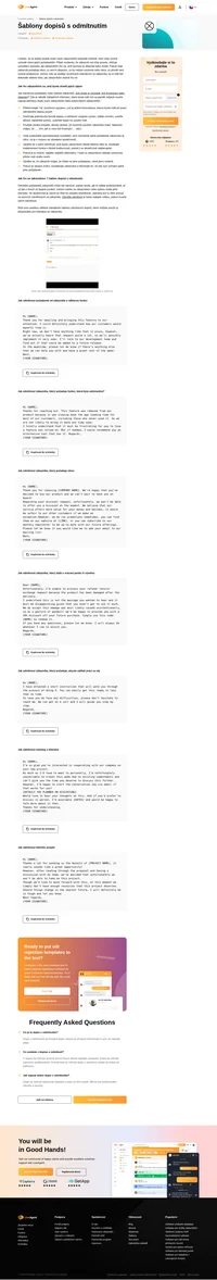 Odmítnout nebo být odmítnut je vždy těžké, udělejte to správně s těmito šablonami odmítacích dopisů od LiveAgent, které jsou vytvořeny pro různé situace.