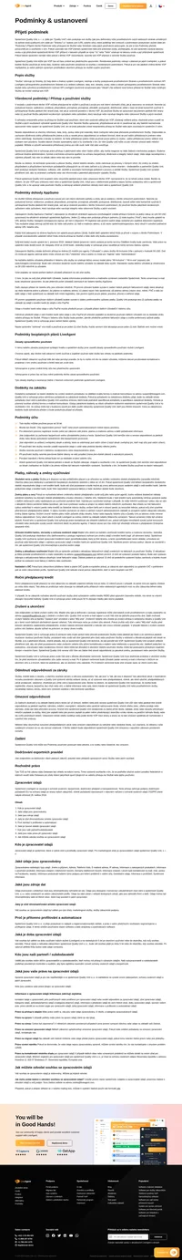 Přijetím těchto podmínek nebo přístupem ke službě či webu nebo jejich používáním potvrzujete, že jste si tyto podmínky přečetli, porozuměli jim a souhlasíte s tím, že se jimi budete řídit.