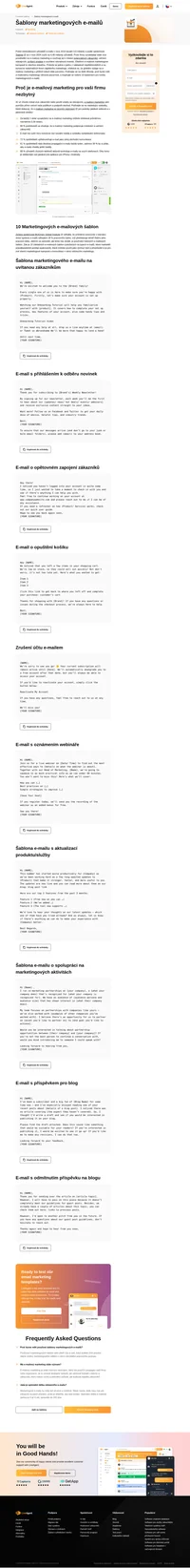 Vyzkoušejte a přizpůsobte si našich 10 základních e-mailových šablon pro vlastní marketingové kampaně a odchozí marketingovou komunikaci.