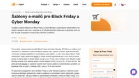 Píšete poprvé poutavé e-mailové šablony pro Black Friday a Cyber Monday? Inspirujte se našimi 10 přizpůsobitelnými šablonami a předměty!