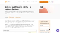 Podívejte se na naše e-mailové šablony pro propagaci externě publikovaných článků se zpětným odkazem na váš web. Získejte více zobrazení pomocí těchto jednoduchých tipů!