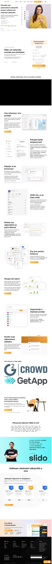 Vyzkoušejte nejlepší software pro sledování zákazníků na trhu. LiveAgent je trvale uznáván jako nejlepší nástroj pro sledování zákazníků pro malé a střední podniky.