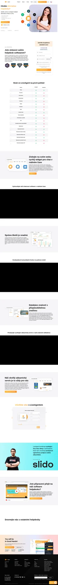 Přepněte z Hesk na LiveAgent a získejte vícekanálový systém tiketů, který zvládá sociální média a super rychlý widget pro živý chat.