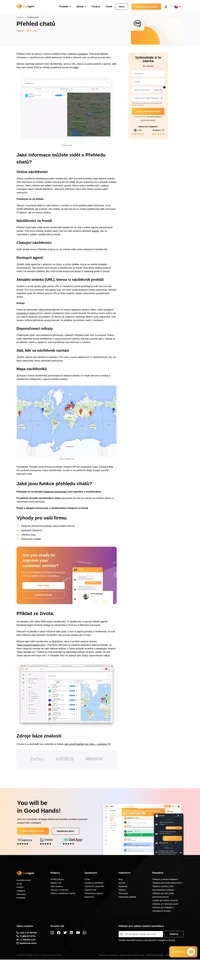 Získejte dokonalý přehled o chatech a zobrazte si na mapě všechny návštěvníky, kteří procházejí vaše webové stránky. Zlepšete svůj zákaznický servis pomocí LiveAgent. Přečtěte si o něm nyní.