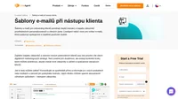 Šablony e-mailů pro vstup klientů vedou zákazníky ke správnému používání zakoupených produktů nebo služeb.