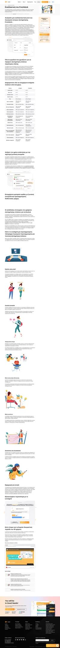 Αν ψάχνετε για μια ισχυρή εναλλακτική του Freshdesk, λάβετε υπόψη το LiveAgent. Το LiveAgent διαθέτει περισσότερες από 179+ υπηρεσίες γραφείου βοήθειας σε ανταγωνιστική τιμή