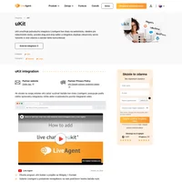 Vylepšite svoje webové stránky uKit integráciou s LiveAgent. Integrácia uKit s LiveAgent vám umožňuje umiestniť na váš web tlačidlo live chatu.