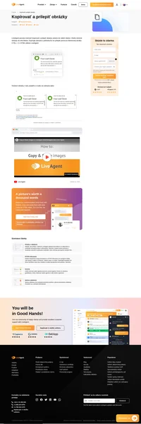 Vložte vložené obrázky do tela svojich tiketov pomocou funkcie LiveAgent - Kopírovať a prilepiť. Prečítajte si o tom v článku a sledujte naše video.