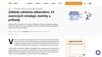 Naučte sa základy udržania zákazníkov s overenými stratégiami, základnými metrikami a praktickými príkladmi na zvýšenie udržania zákazníkov a dosiahnutie úspechu.