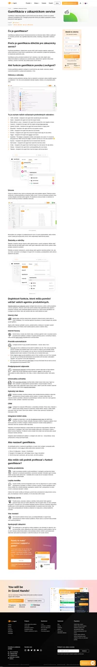 Funkcia gamifikácie môže motivovať váš tím podpory k lepším pracovným výkonom. Umožnite svojim agentom získať odznaky a úrovne.