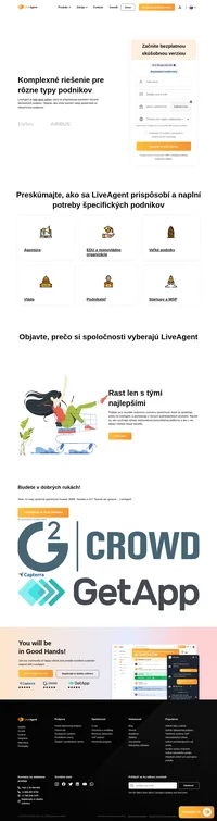LiveAgent je softvér pre helpdesk, ktorý sa prispôsobuje potrebám rôznych obchodných modelov. Preskúmajte, ako LiveAgent zapadá do vašej oblasti. Agentúry, vzdelávacie inštitúcie a mimovládne organizácie sa spoliehajú na LiveAgent.
