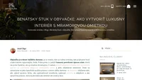 Benatsky Stuk V Obyvacke Ako Vytvorit Luxusny Interier S Mramorovou Omietkou