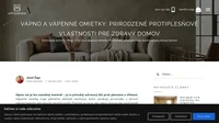 Vápno nie je len stavebný materiál – je to prírodný ochranný štít proti plesňam a vlhkosti. Vápenné omietky majú jedinečné alkalické...