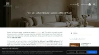Otvorte si Pinterest alebo Instagram a zadajte „Limewash wall“. Čo vidíte? Hru svetla a tieňa, zamatovú textúru, mäkké prechody a organické „obláčiky“, ktoré dávajú stene život. Realita po aplikácii však často býva iná: jednoliaty, plochý náter, ktorý vyzerá skôr ako zle rozmiešaná farba než ako wabi-sabi dielo.
V Artemura.sk sa často stretávame s klientmi, ktorí sú