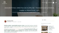 Vodeodolná dekoratívna omietka do kúpeľne je moderná alternatíva k tradičným obkladom. Dozviete sa o typoch omietok, psychológii farieb,...