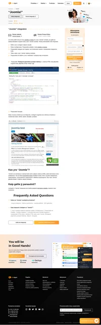 Naudokite LiveAgent skirtą "Joomla" integraciją ir savo svetainėje patalpinkite internetinių pokalbių mygtukus. Internetiniai pokalbiai suteikia galimybę bet kuriuo metu teikti greitą aptarnavimą savo klientams.