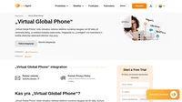 „Virtual Global Phone“ teikia virtualius vietinius telefono numerius daugiau nei 60 šalių. Sužinokite daugiau apie „Virtual Global Phone“ integravimą „LiveAgent“.