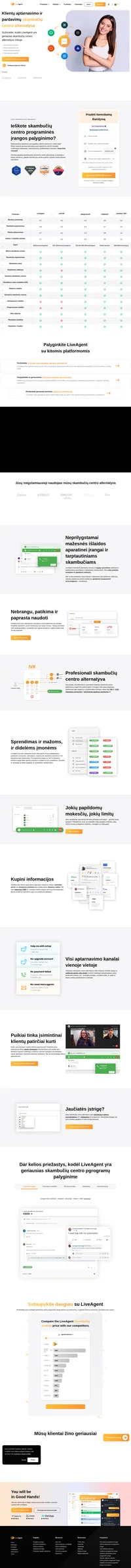 Peržiūrėkite geriausią 2024 m. skambučių centro programų palyginimą pagal kainą, funkcijas, funkcionalumą ir klientų atsiliepimus iš Captterra, G2 ir kitų!