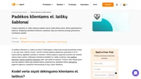 Pritaikykite ir išsaugokite mūsų klientų padėkos šablonus tiesiogiai „LiveAgent“ programoje. Dar niekada nebuvo taip paprasta siųsti padėkos laiškus!