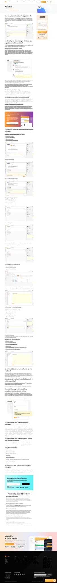 Pasinaudokite „LiveAgent“ aptarnavimo tarnybos pastabomis. Palikite raštelį savo agentams bet kuriuose bilietuose, kuriuos matys tik jie. Dalinkitės eiga ir naudinga informacija.